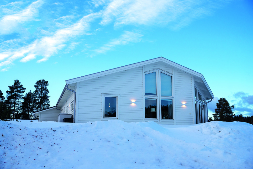 Off-grid-huset drivs med sol – i Norrland