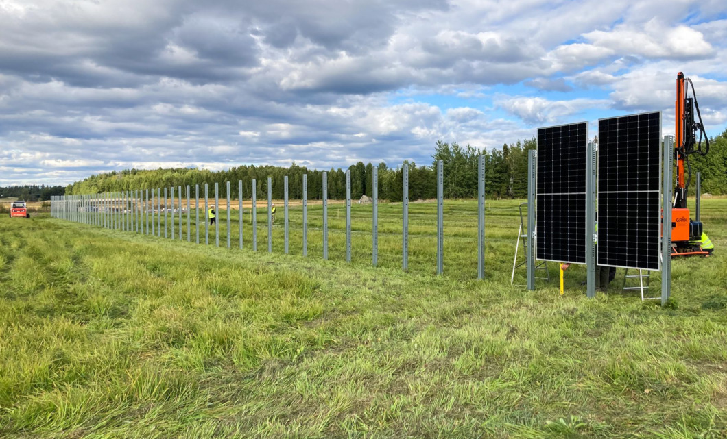 Den nya agrivoltaiska parken – störst i Sverige