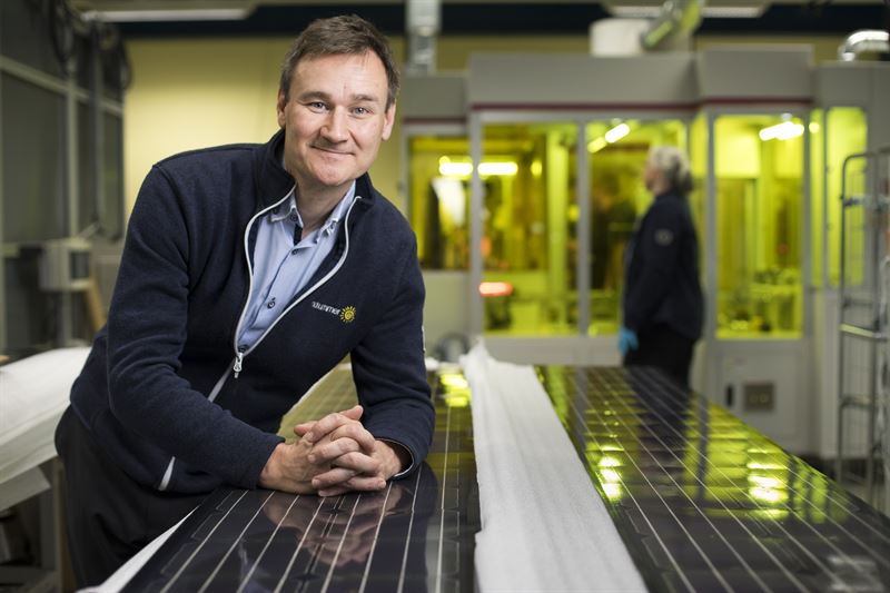 Solcellsbolag planerar storskalig tillverkning i Sverige