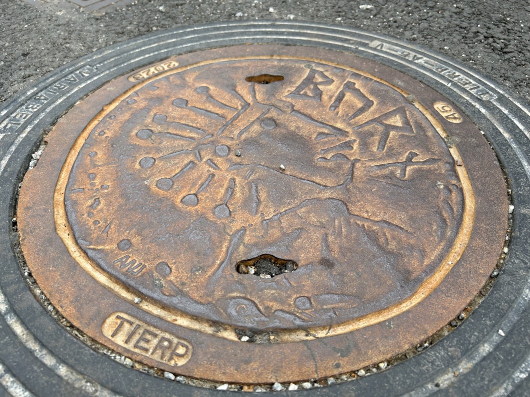 Mynt blev brunnslock på Sveriges äldsta gata