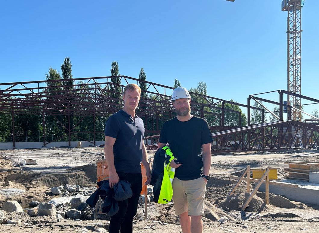 Piteås nya ishall växer fram