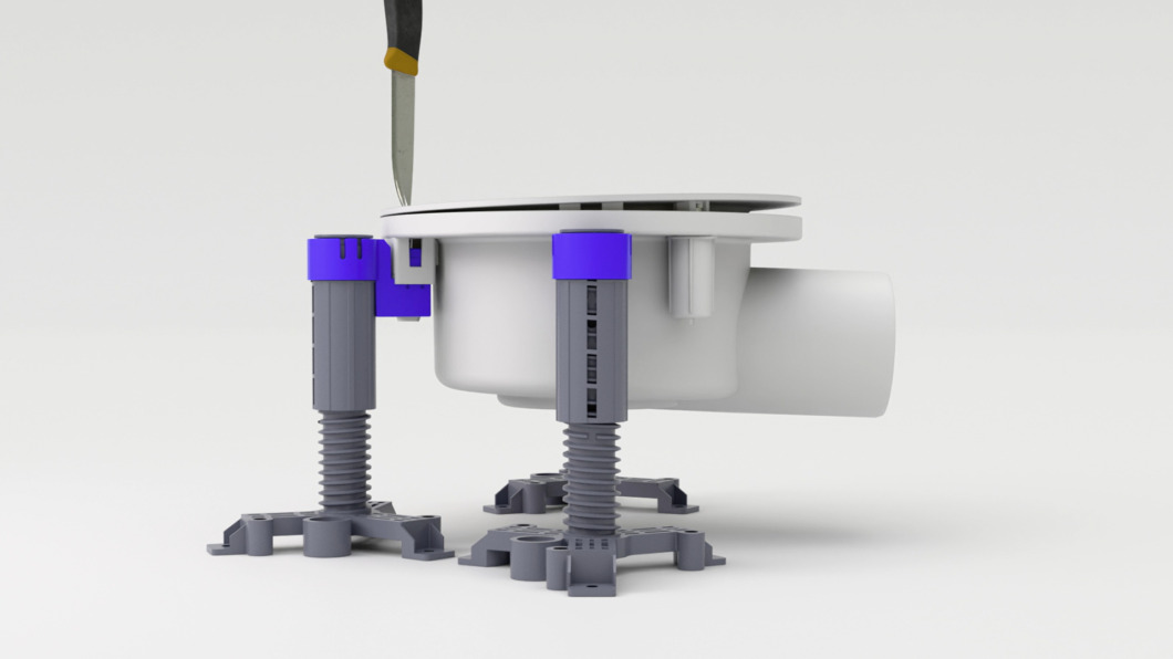 Justerbara efter ingjutning