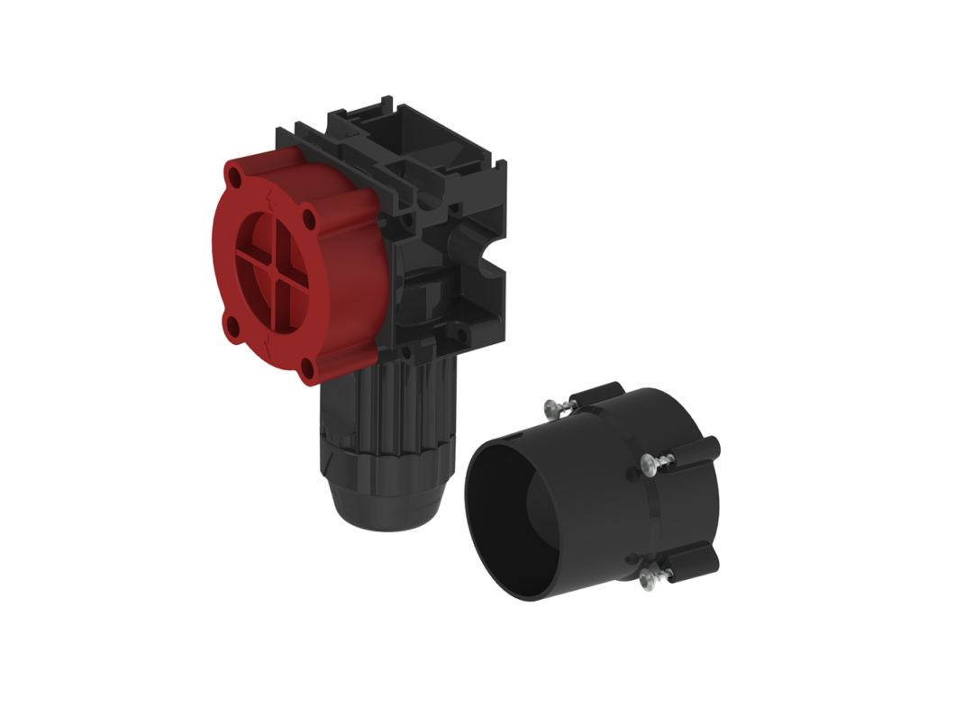 Rörutgång i betongväggar